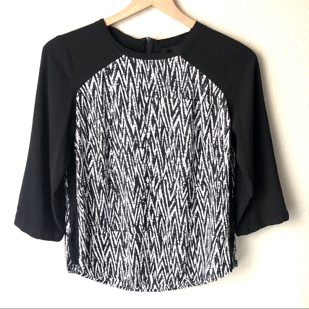 CYNTHIA ROWLEY Animal Print Blouse